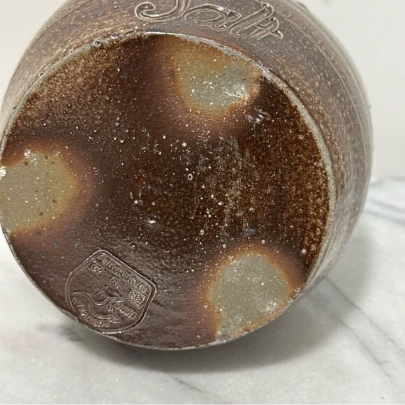 Bendigo Salt Cellar hand made Australian pottery embossed SALT marked PD - Picture 16 of 16